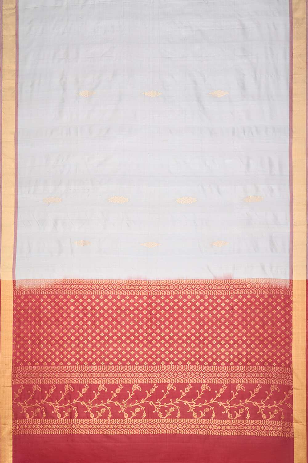 Grey Woven Soft Pure Silk Saree image number null
