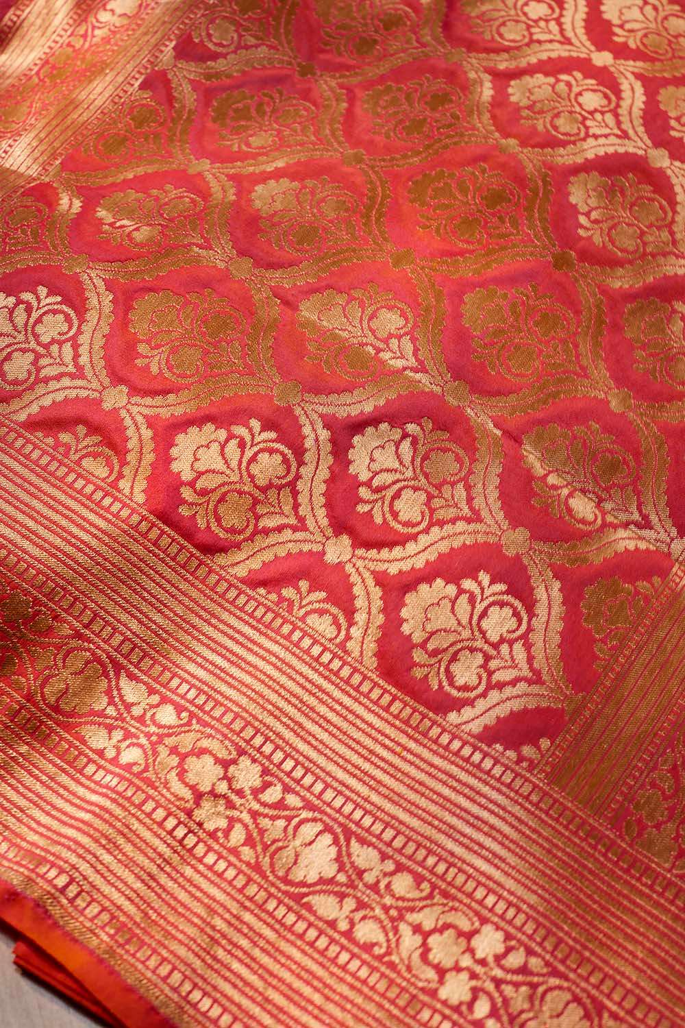 Light Pink Banaras Silk Saree image number null