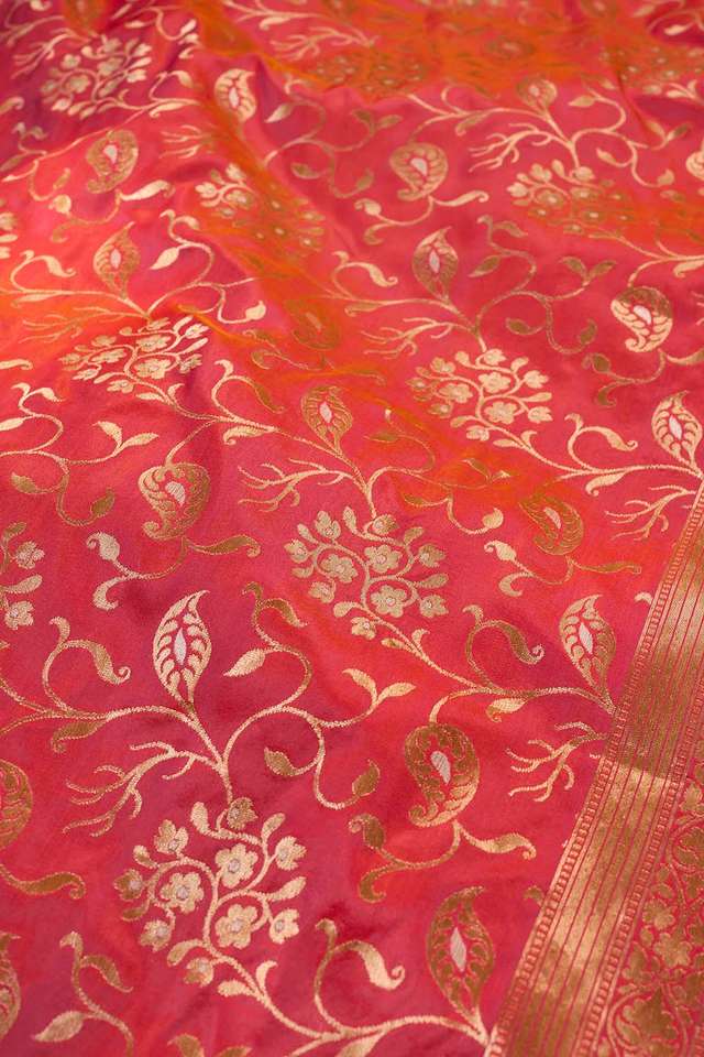 Light Pink Banaras Silk Saree thumbnail image number null