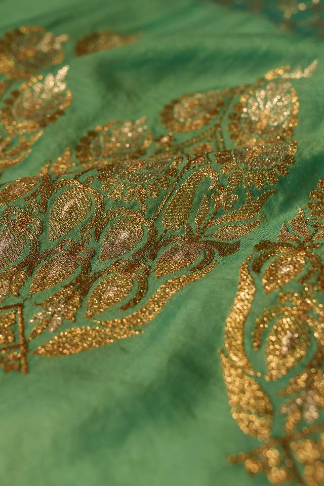Blue Woven Pure Silk Cotton Saree thumbnail image number null