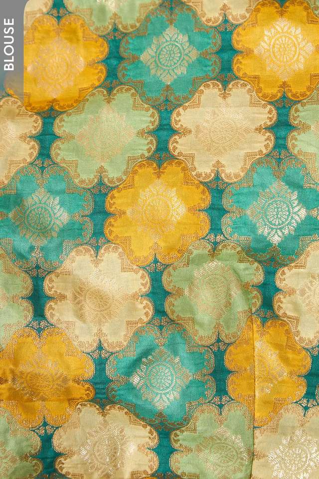 Green Woven Viscose Saree thumbnail image number null