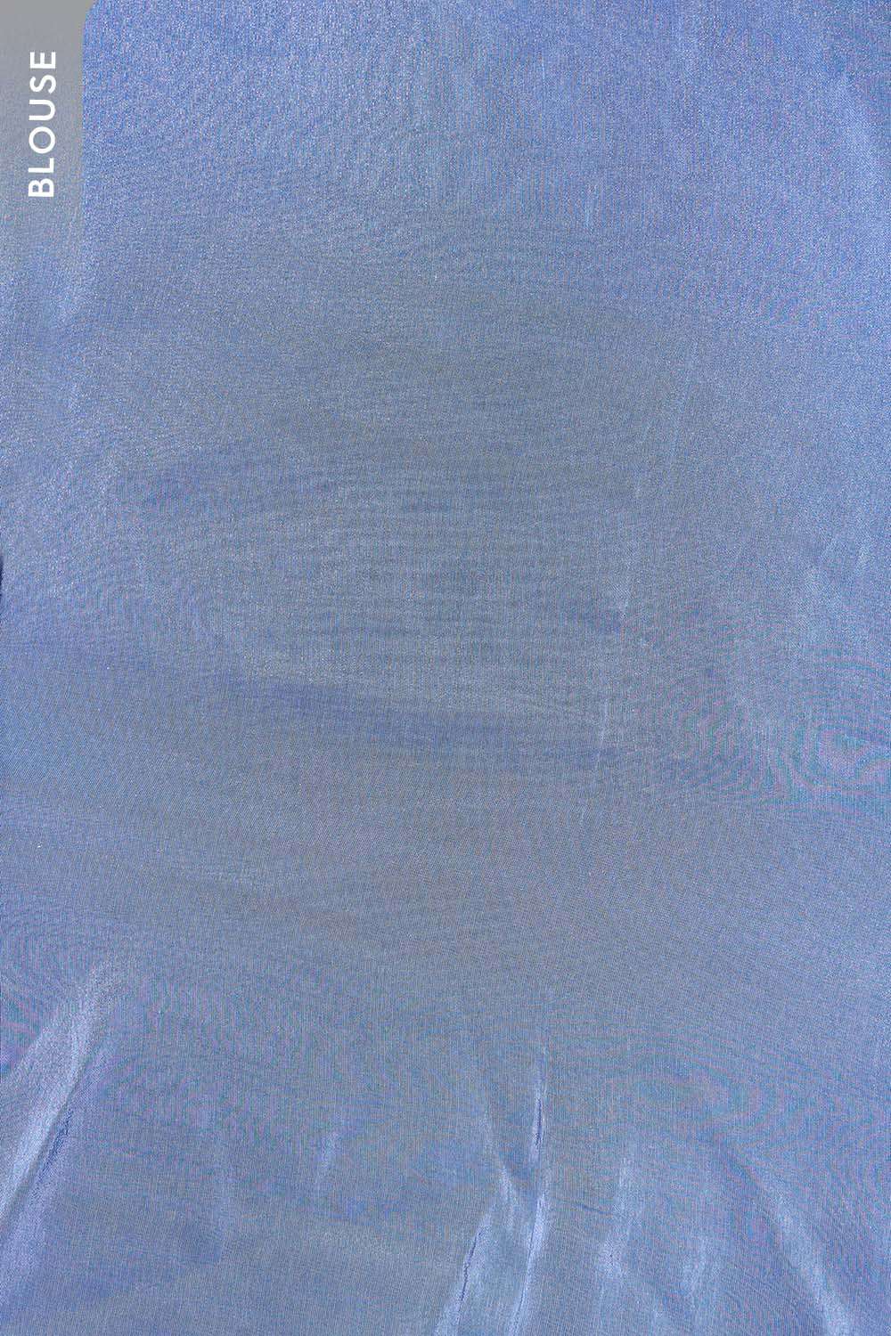 Blue Woven Viscose Tissue Saree image number null