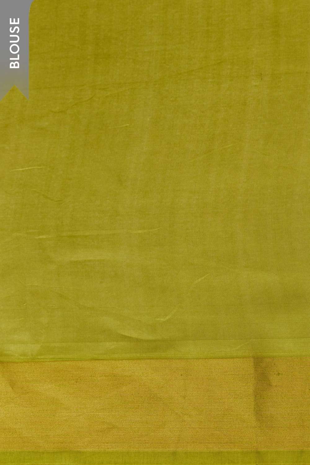 Green Bhagalpur Woven Silk Tencel Saree image number null