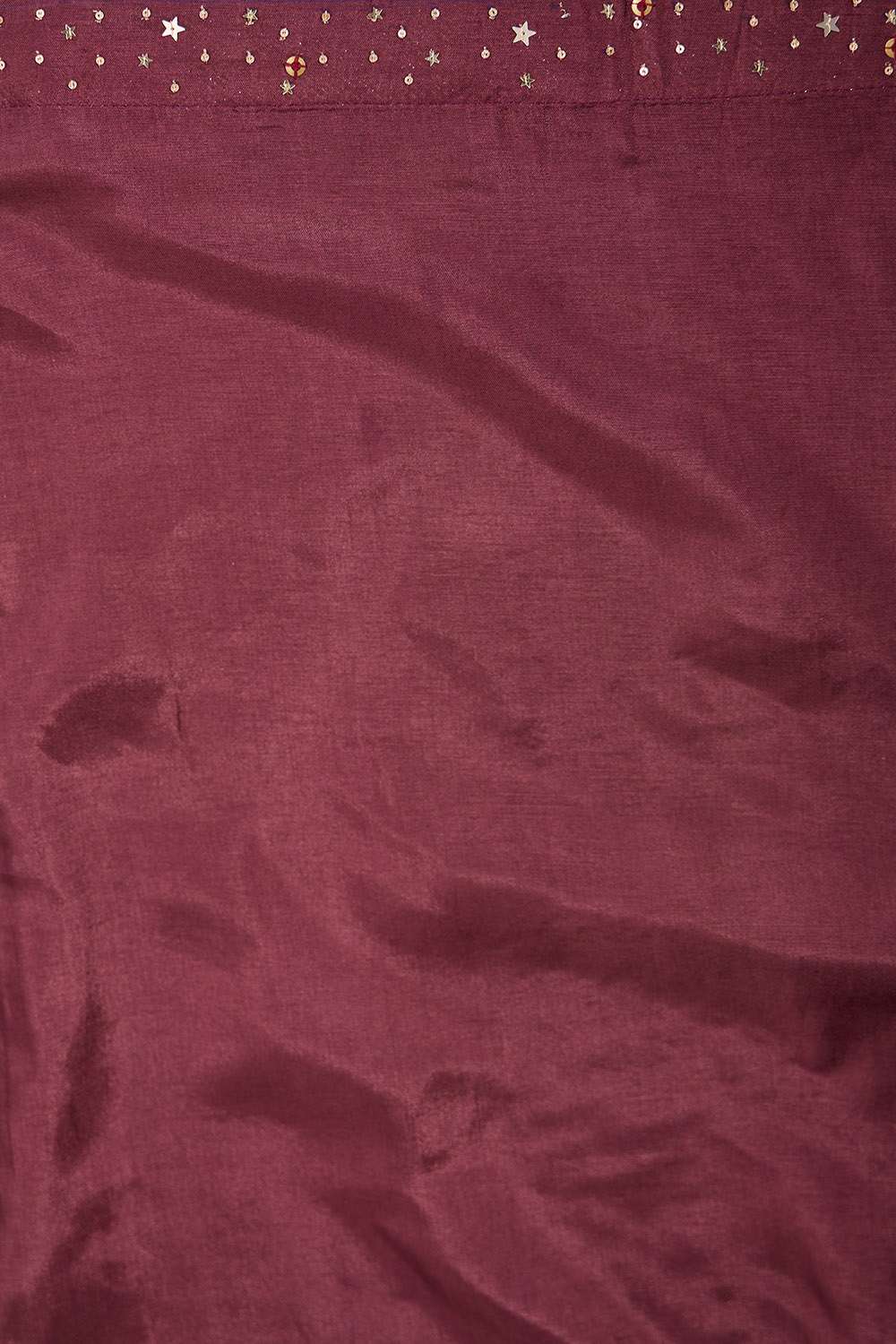 Brown Viscose Tissue Embroidered Saree image number null