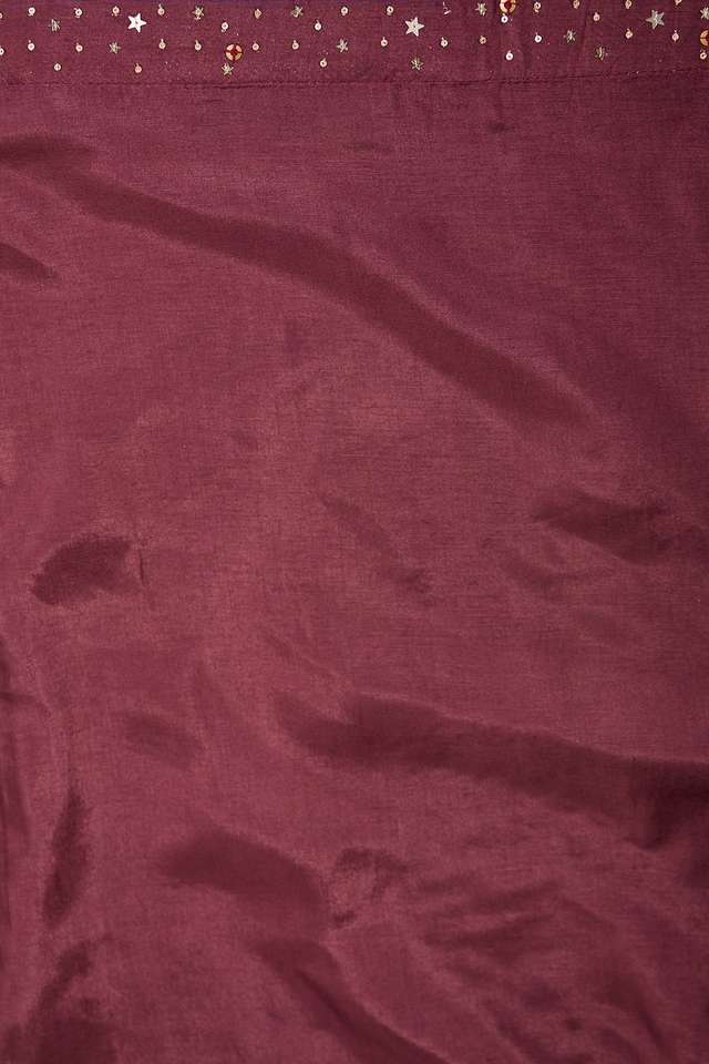 Brown Viscose Tissue Embroidered Saree thumbnail image number null