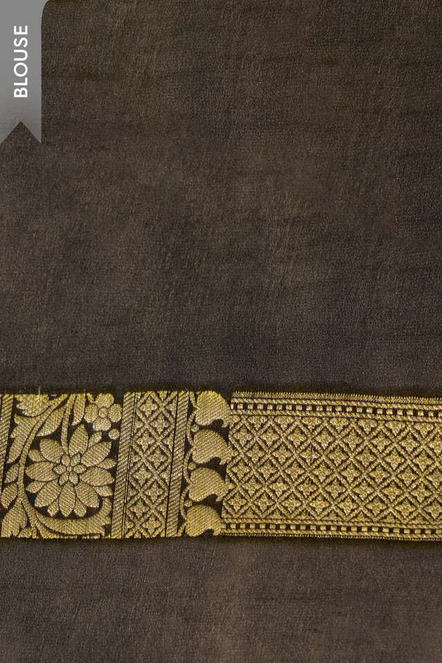 Blue Banaras Pure Silk Georgette Cutwork Saree thumbnail image number null