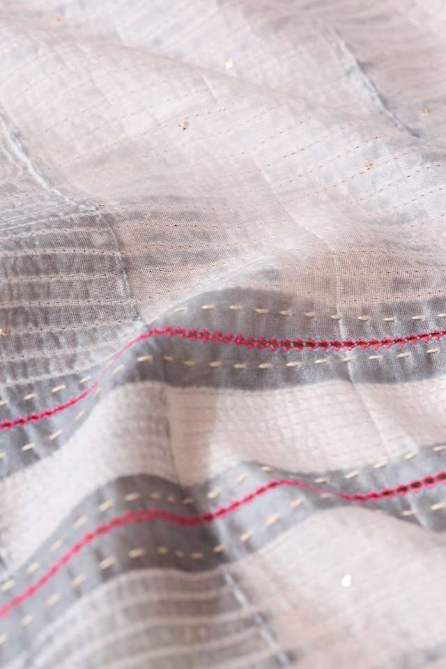 Pink Rajasthan Pure Silk Cotton Shibori Saree thumbnail image number null