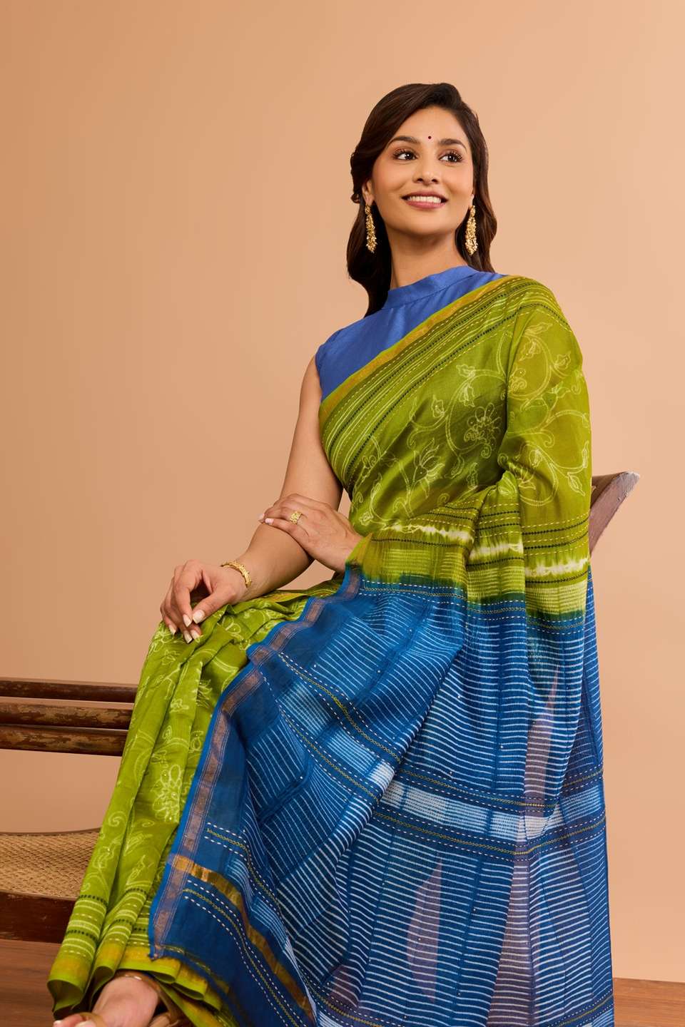 Green Rajasthan Pure Silk Cotton Embroidered Saree