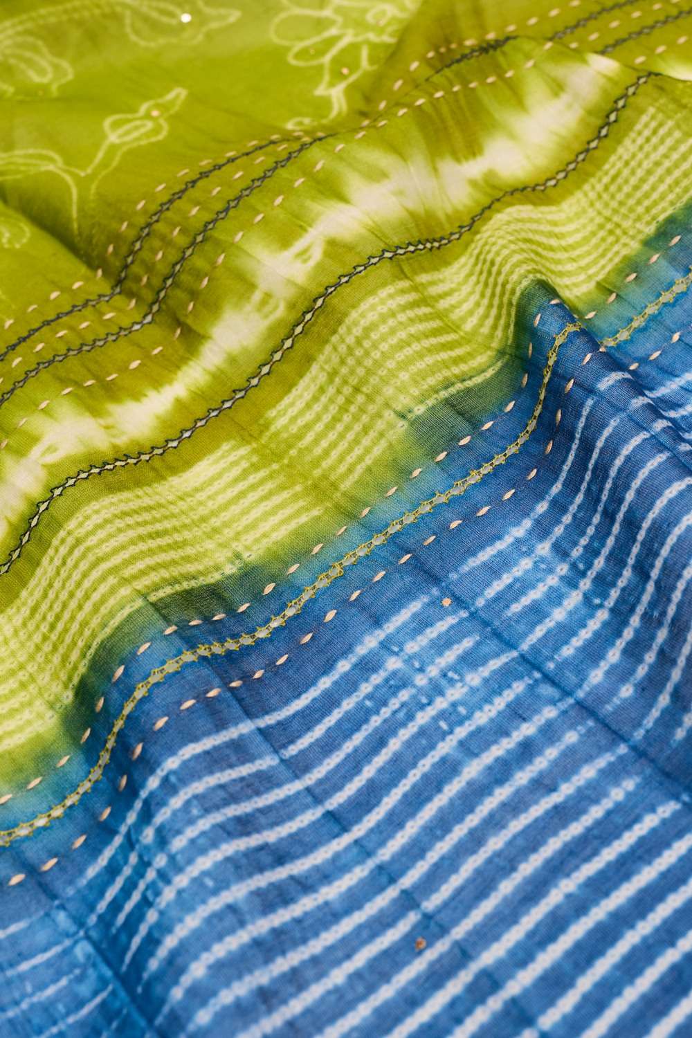 Green Rajasthan Pure Silk Cotton Embroidered Saree image number null