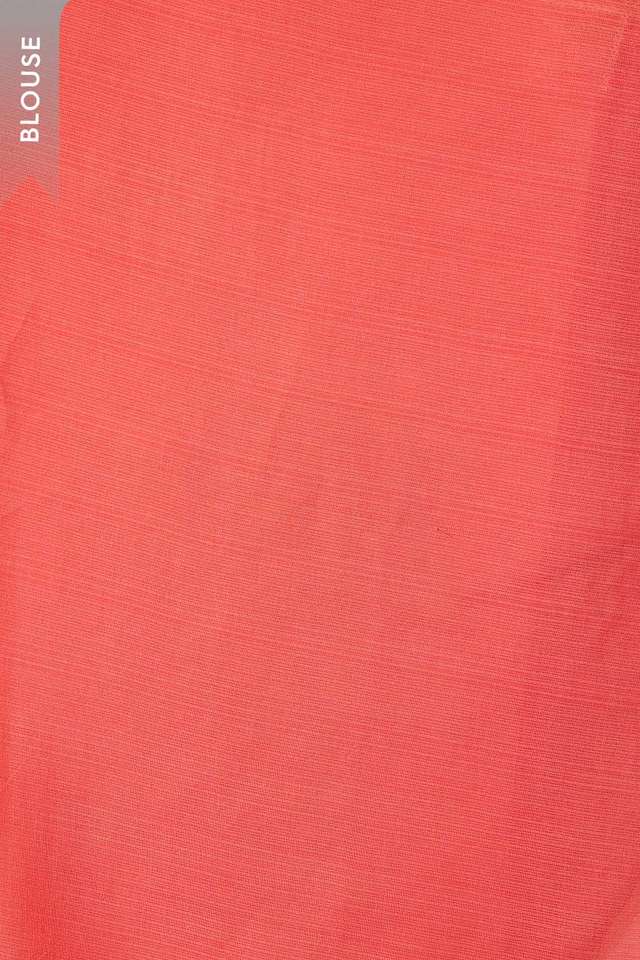Orange Silk Modal Embroidered Saree thumbnail image number null