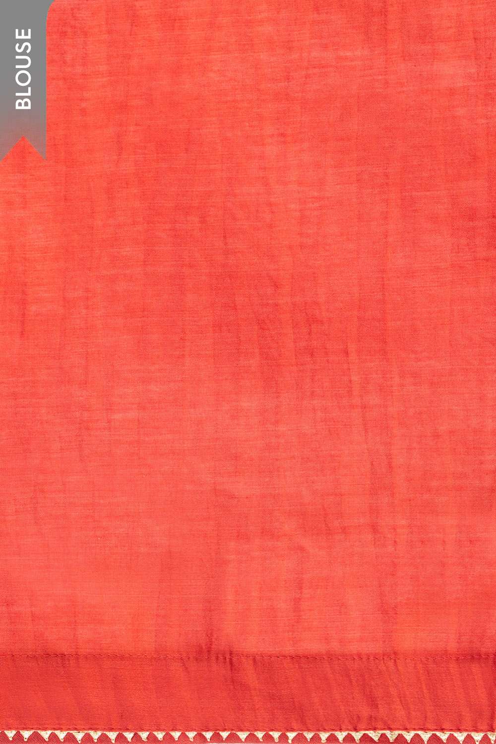 Orange Printed Pure Silk Cotton Saree image number null
