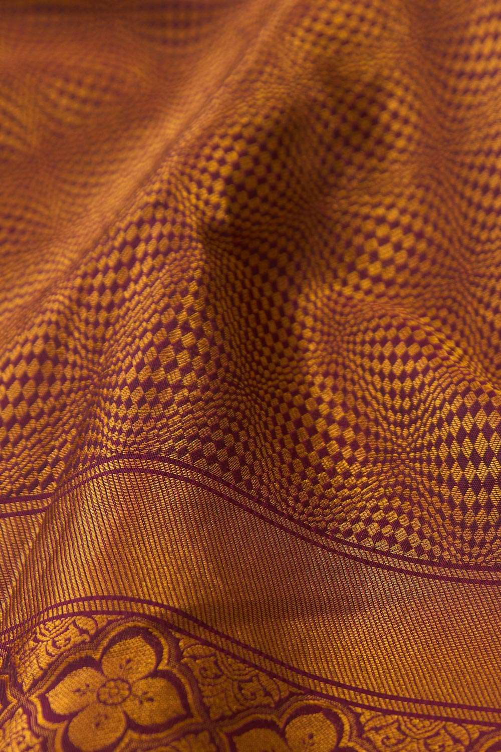 Purple Silk Viscose Brocade Banarasi Saree image number null