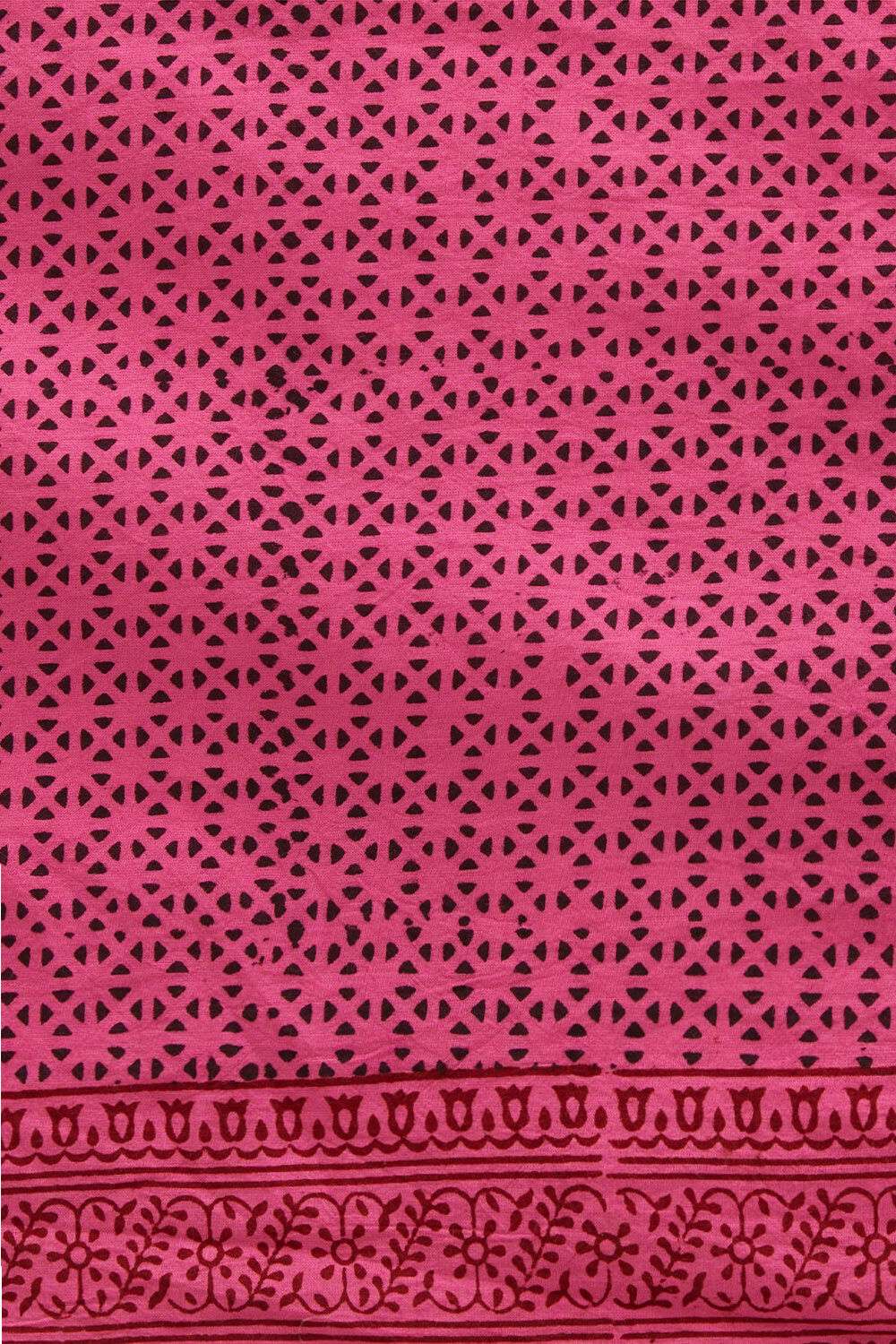 Pink Pure Cotton Bagh Printed Saree image number null
