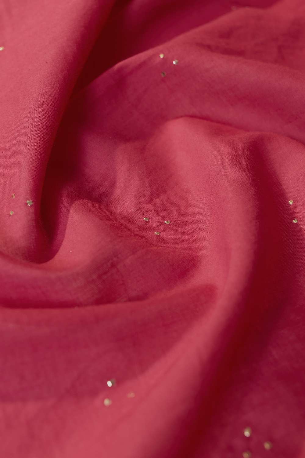 Dark Pink Mukaish Embroidery Pure Cotton Bengal Saree image number null