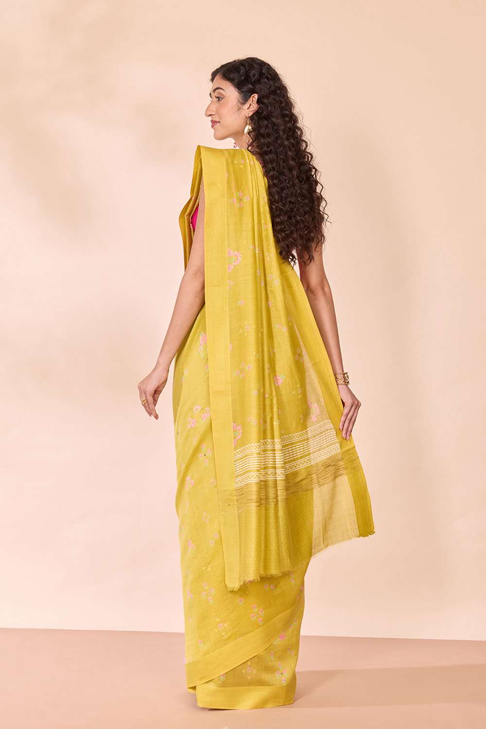 Light Green Screen Printed Pure Silk Cotton Saree image number null