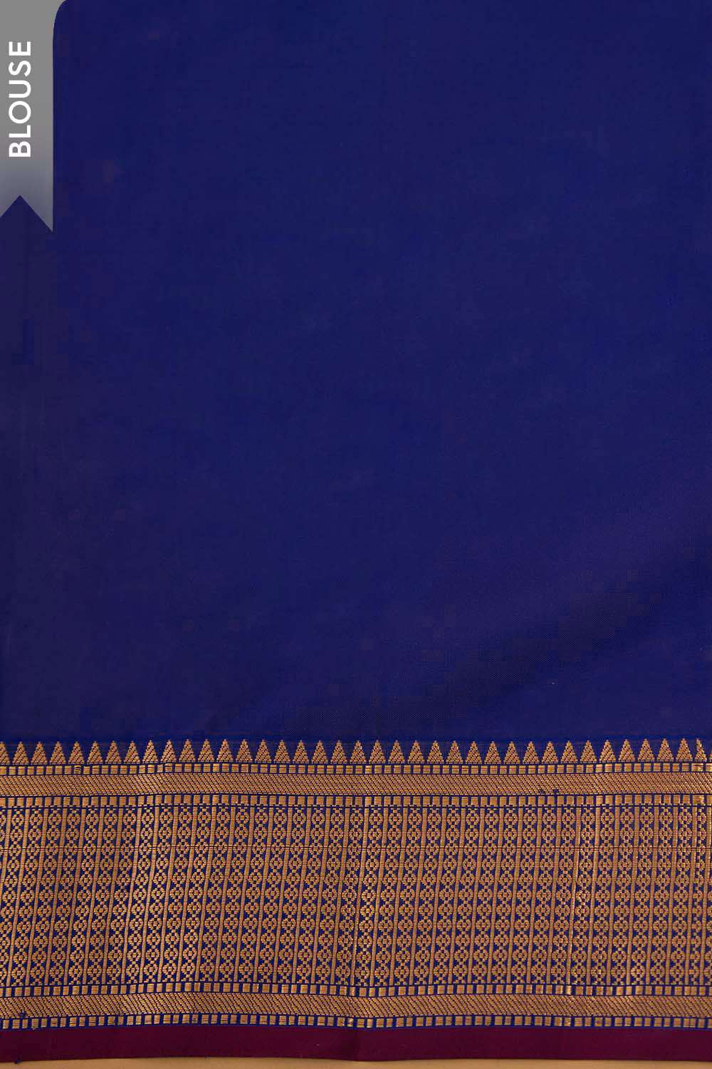Dark Blue Woven Silk Viscose Saree image number null