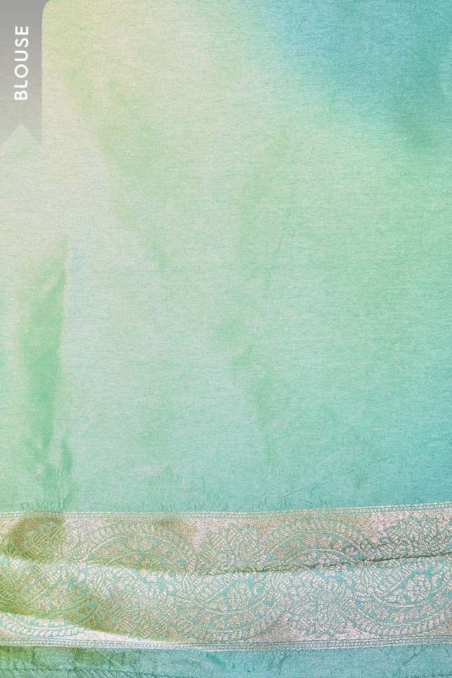 Light Blue Woven Viscose Saree thumbnail image number null