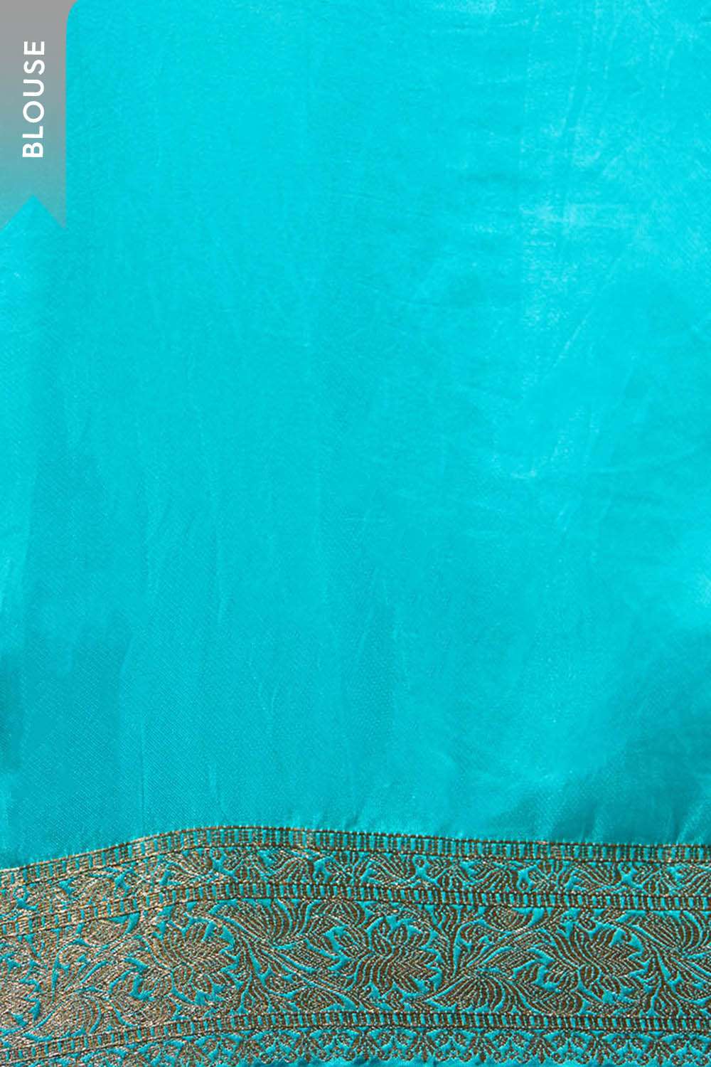 Blue Viscose Woven Saree image number null
