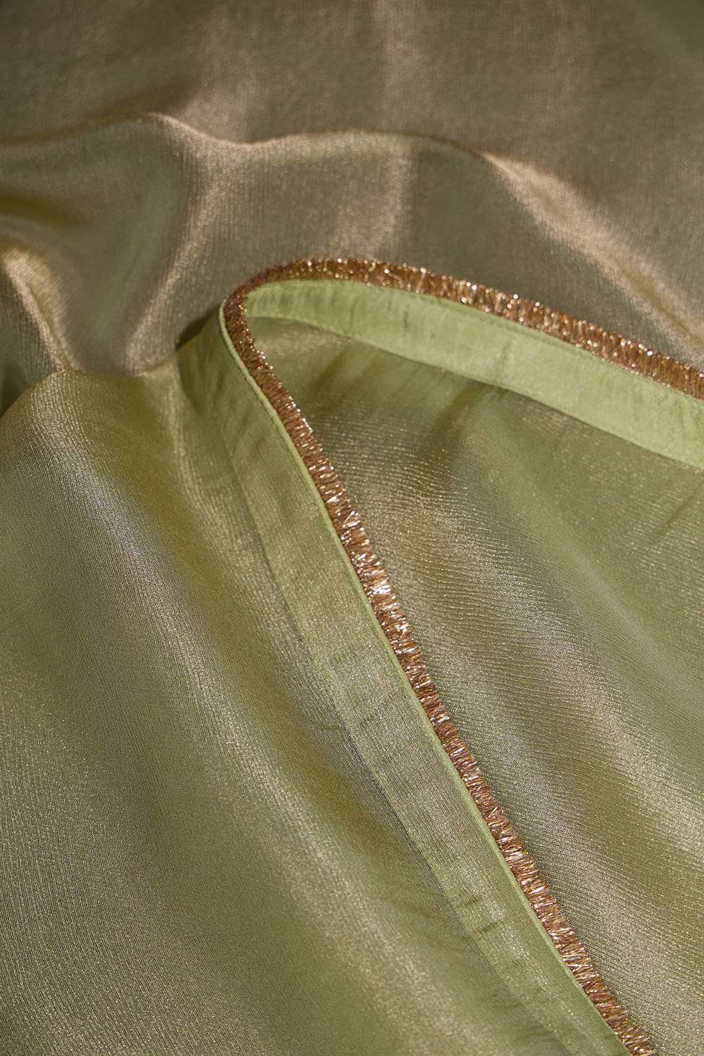 Green Woven Tissue Saree image number null