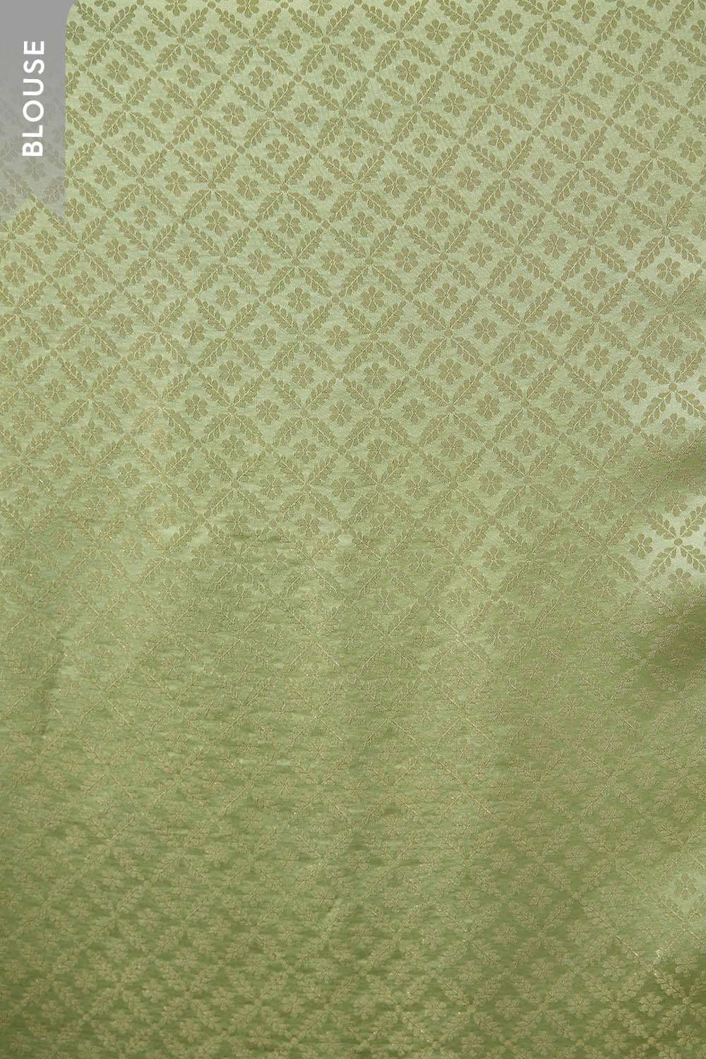 Green Woven Tissue Saree image number null