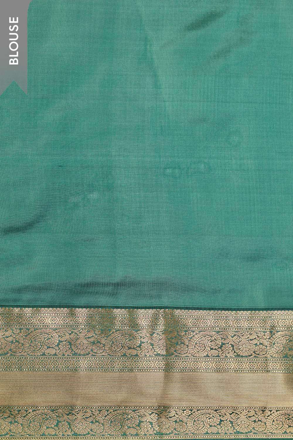 Green Woven Apsara Silk Viscose Saree image number null