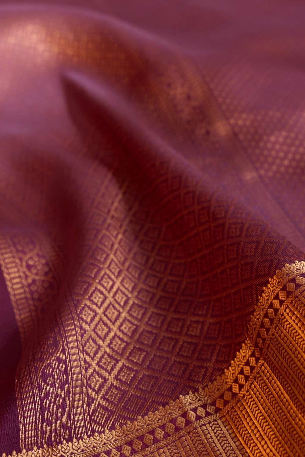 Violet Woven Apsara Silk Viscose Saree image number null