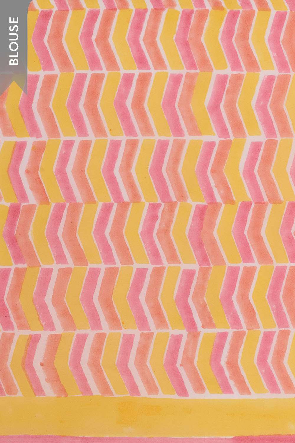 Orange Rajasthan Pure Cotton Kota Printed Sanganeri Saree image number null