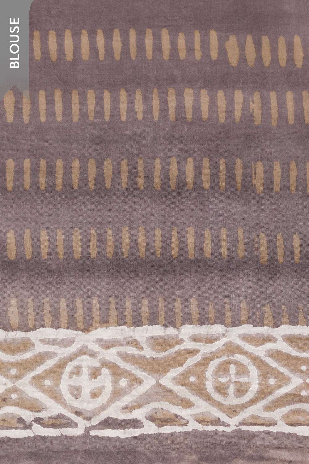 Grey Rajasthan Dabu Block Printed Pure Cotton Kota Saree image number null