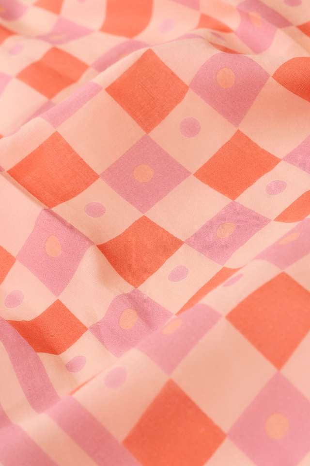 Light Orange Screen Printed Bengal Pure Cotton Saree thumbnail image number null