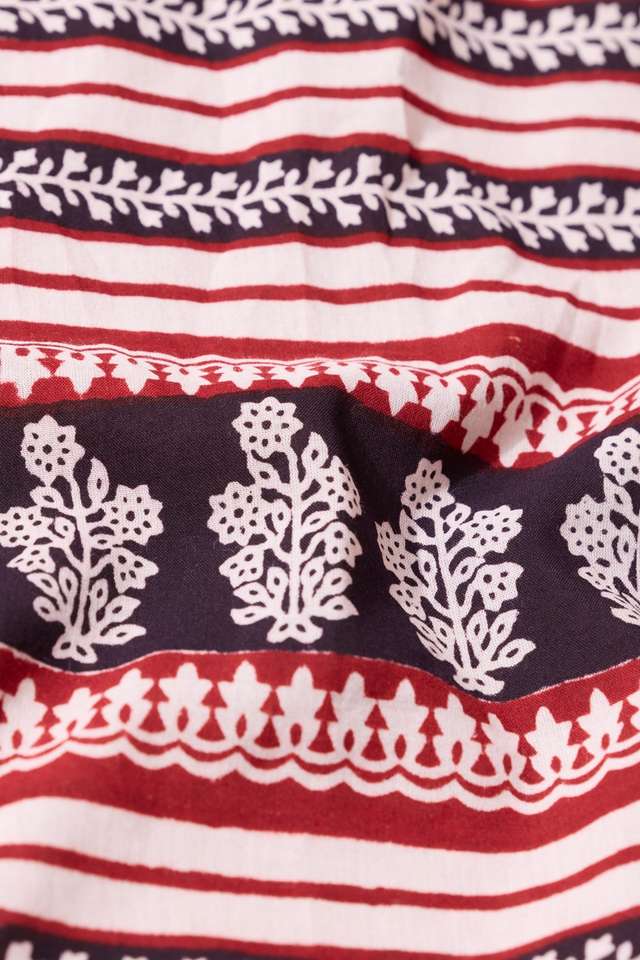 Black Bagh Block Printed Pure Cotton Saree thumbnail image number null