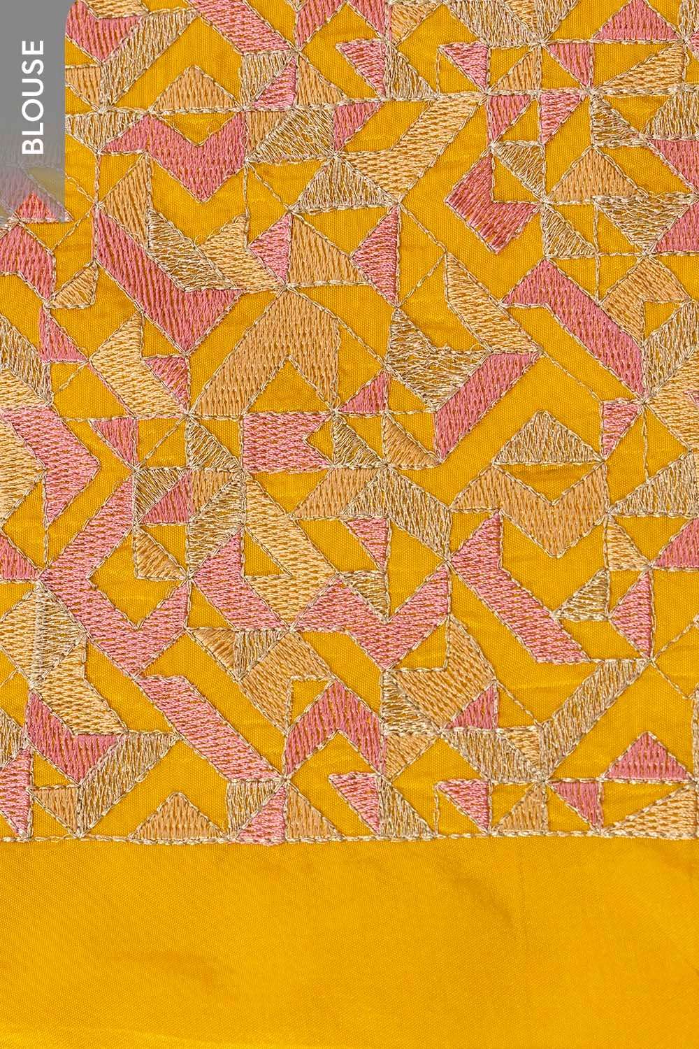 Pink Viscose Tissue Woven Saree image number null