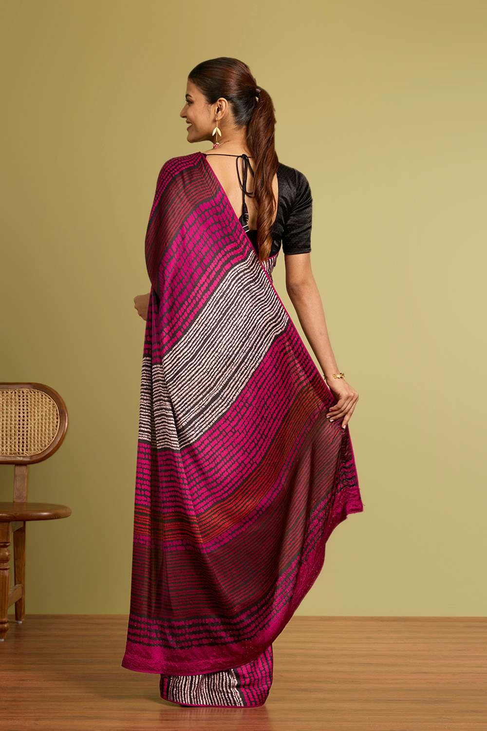 Multi Printed Viscose Saree image number null