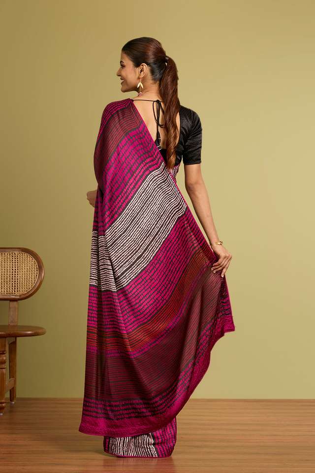 Multi Printed Viscose Saree thumbnail image number null