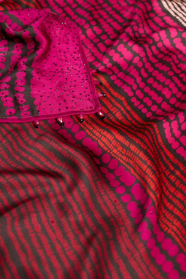 Multi Printed Viscose Saree thumbnail image number null