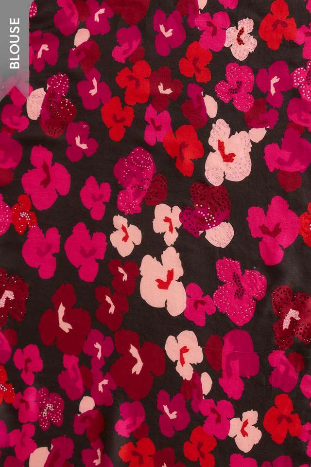 Multi Printed Viscose Saree thumbnail image number null