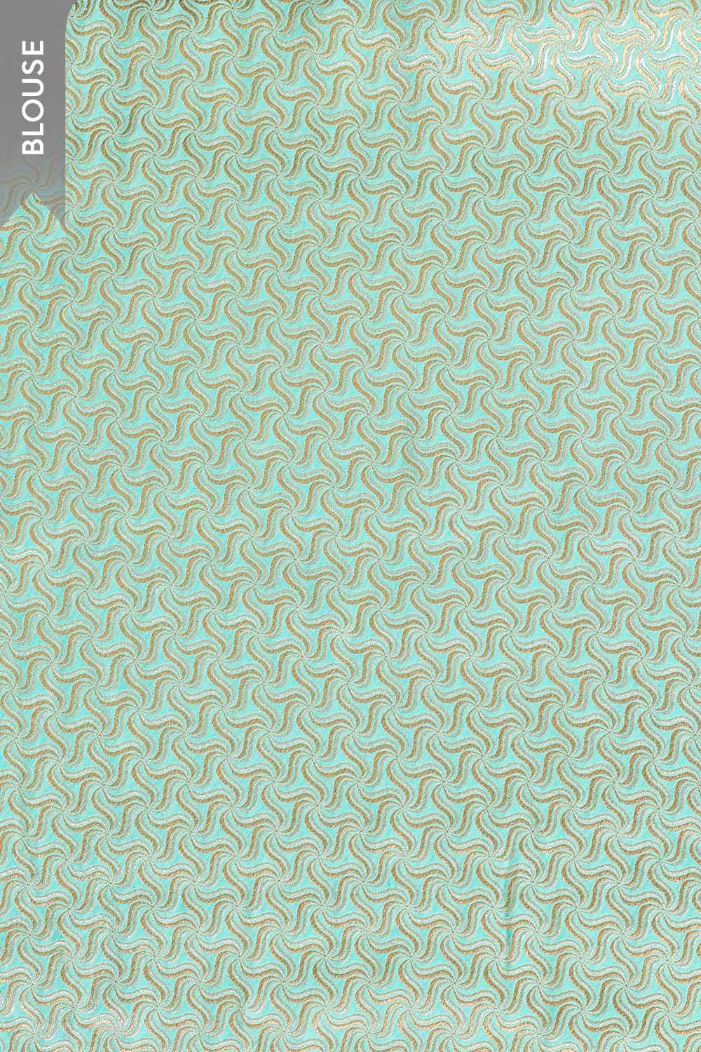 Light Blue Woven Viscose Tissue Saree image number null