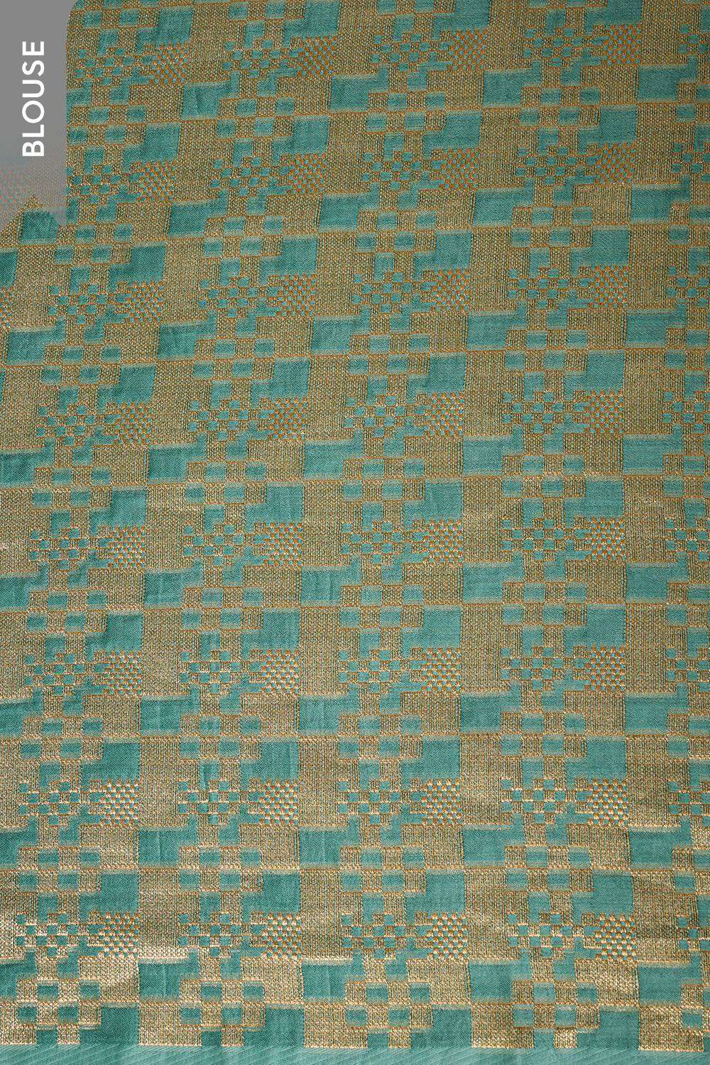 Green Woven Viscose Tissue Saree image number null