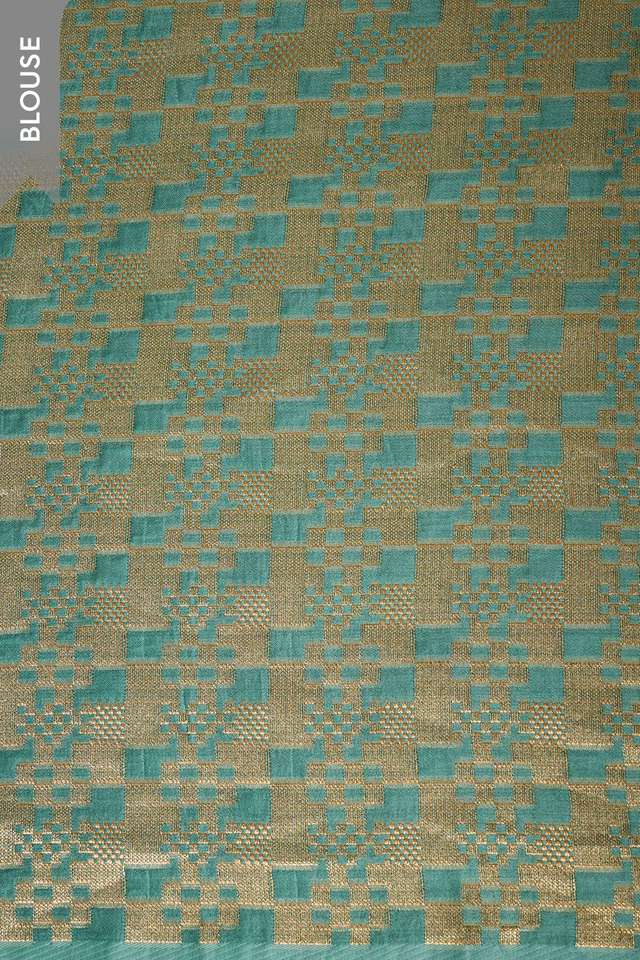 Green Woven Viscose Tissue Saree thumbnail image number null