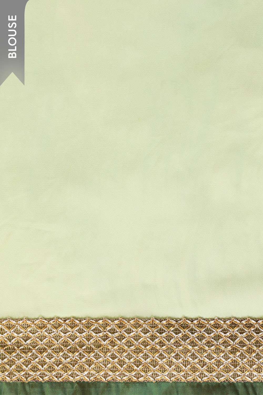 Light Green Gota Patti Viscose Georgette Rajasthan Saree image number null