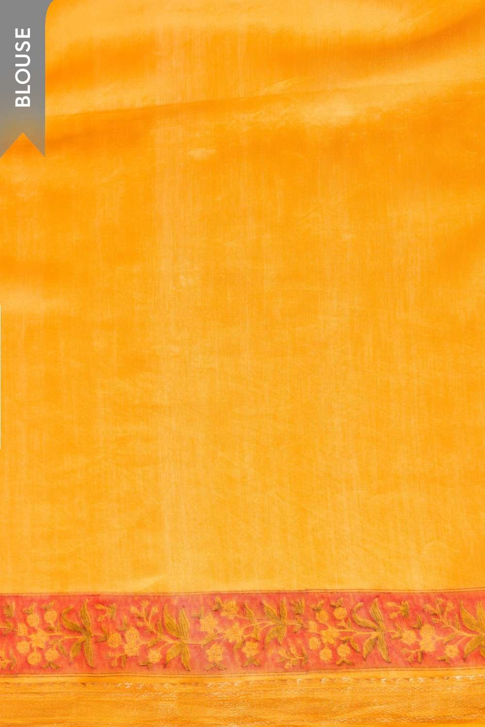 Yellow Rajasthan Pure Silk Cotton Printed Sanganeri Saree image number null