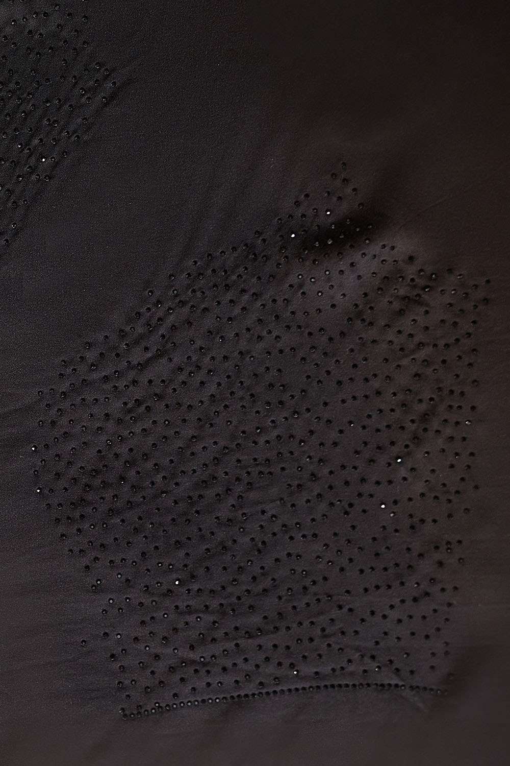 Black Crystal Viscose Satin Saree image number null