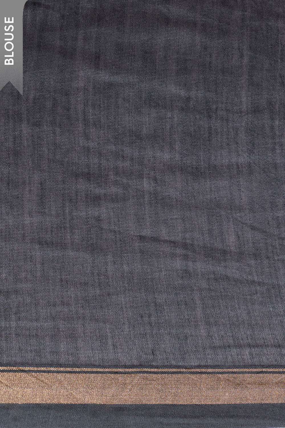 Black Rajasthan Tie and Dye Shibori Pure Silk Cotton Saree image number null