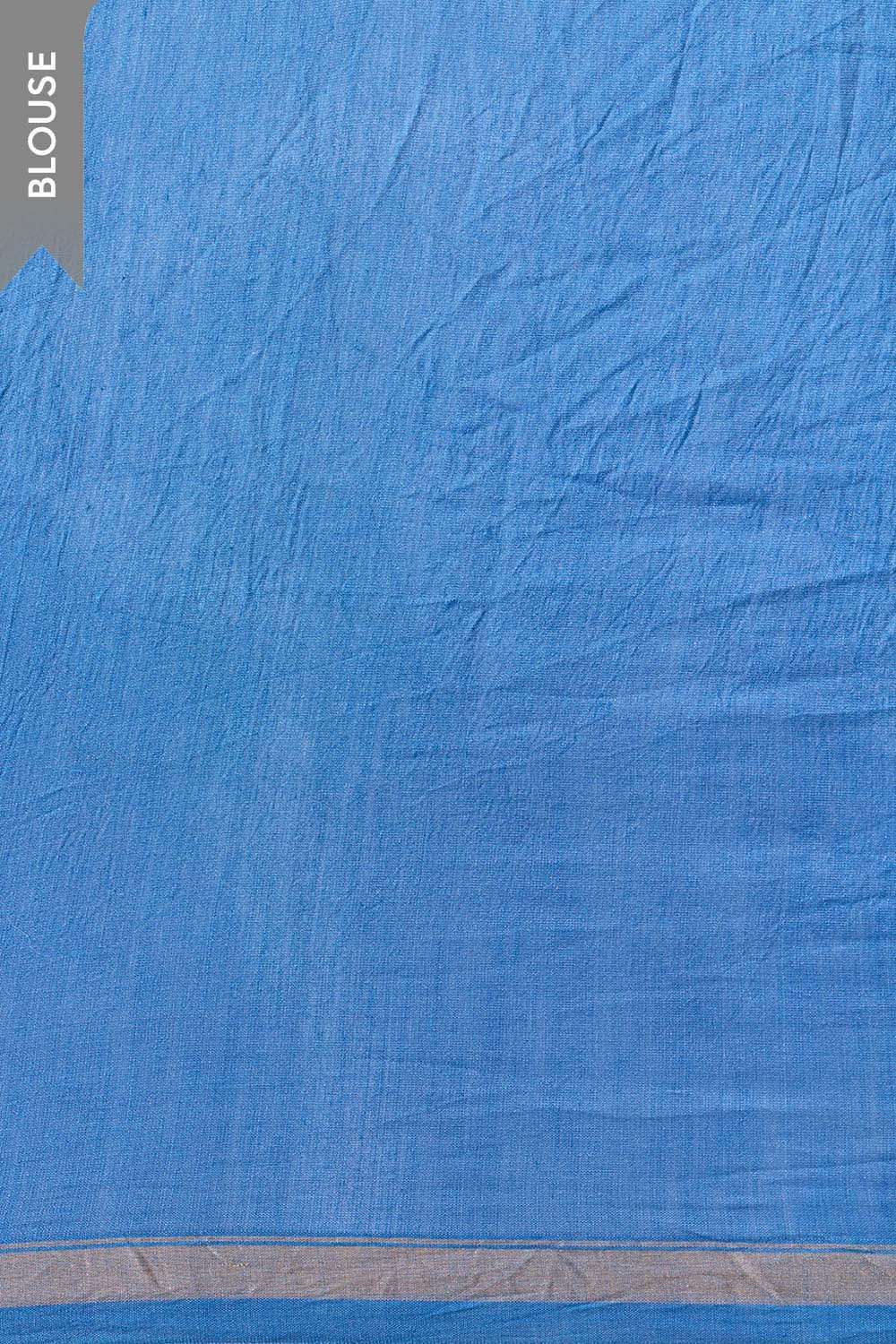 Blue Rajasthan Pure Silk Cotton Tie and Dye Shibori Saree image number null