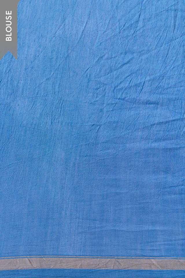 Blue Rajasthan Pure Silk Cotton Tie and Dye Shibori Saree thumbnail image number null