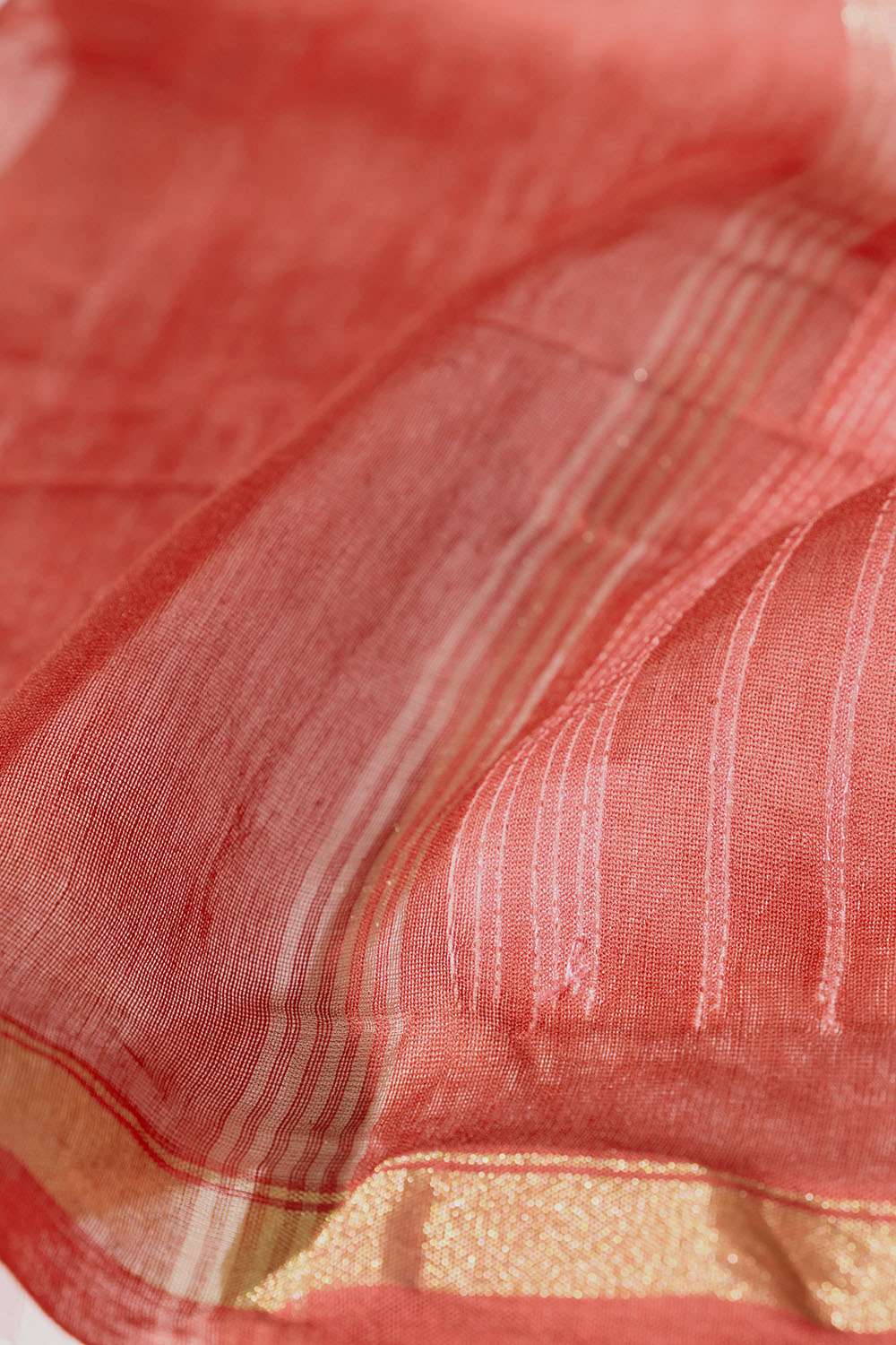 Red Tie & Dye Shibori Pure Silk Cotton Rajasthan Saree image number null