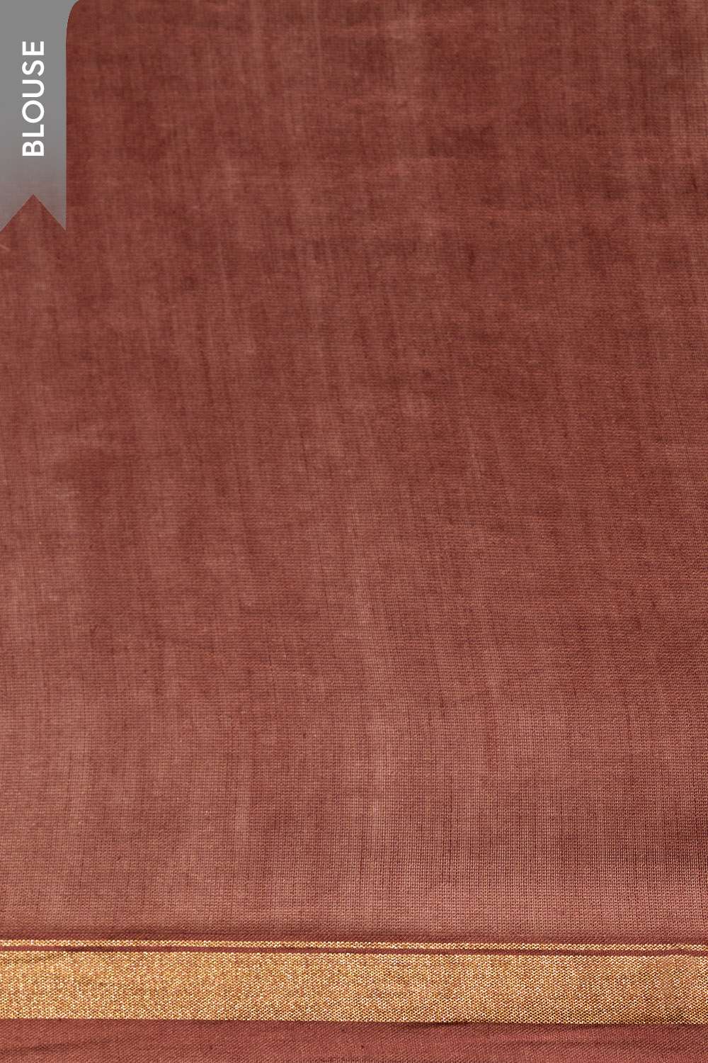Brown Rajasthan Pure Silk Cotton Tie & Dye Shibori Saree image number null