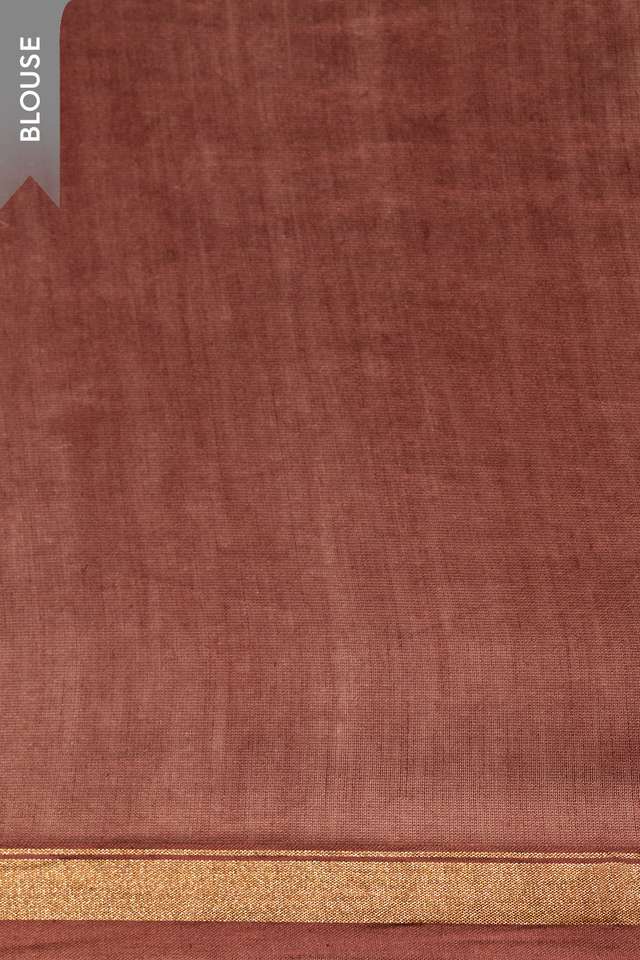 Brown Rajasthan Pure Silk Cotton Tie & Dye Shibori Saree thumbnail image number null