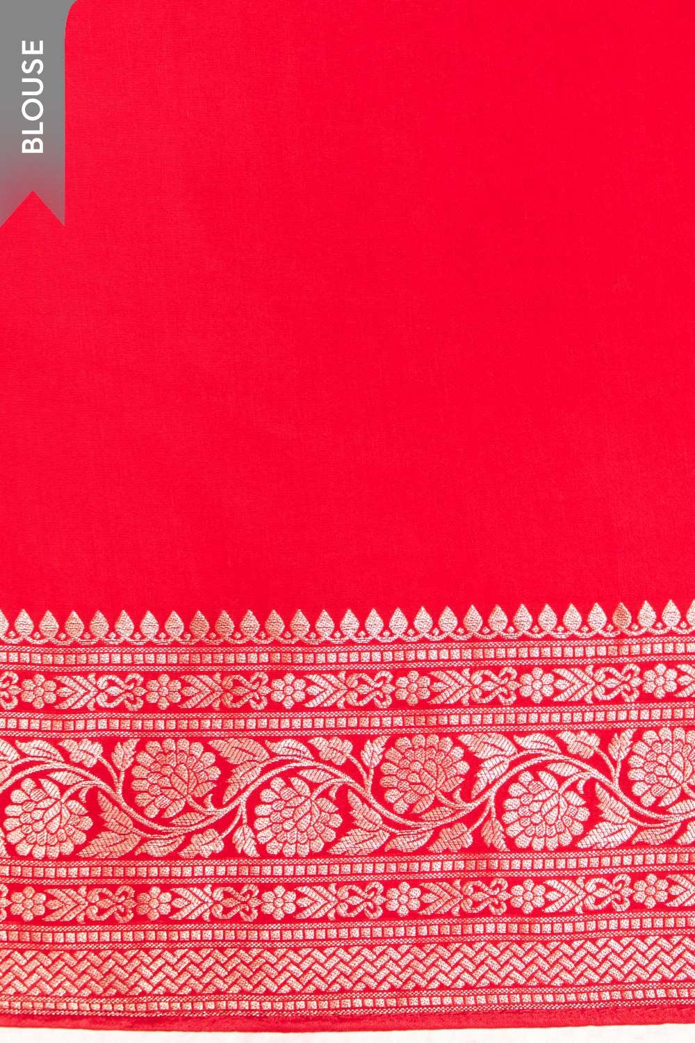 Red Viscose Crepe Woven Saree image number null
