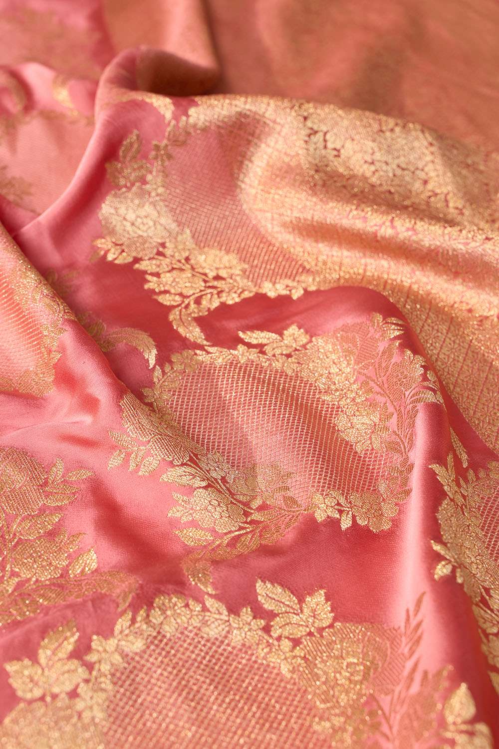 Light Pink Woven Pure Viscose Saree image number null