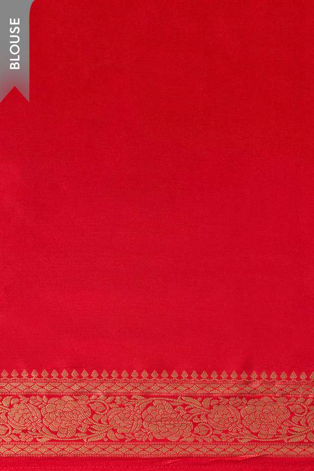 Red Woven Pure Viscose Saree thumbnail image number null